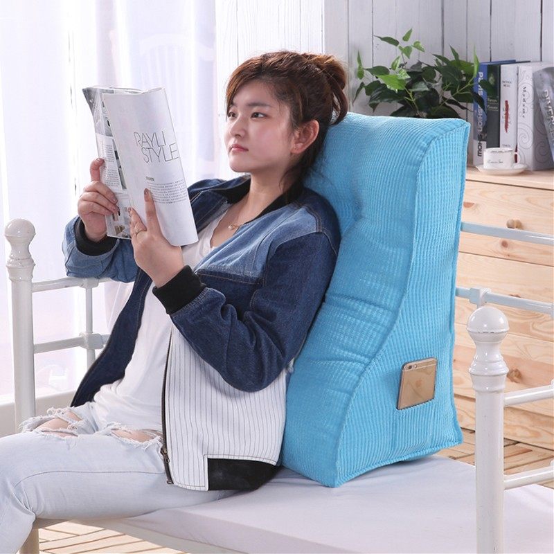 三角靠垫沙发抱枕靠背办公室护腰靠枕床头大靠垫床上护颈枕可拆洗,居家布艺,靠垫/抱枕,淘宝优惠券,粉丝福利购,淘宝优惠卷