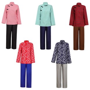 村姑服装农民演出服百姓村民服装民国风学生装女游击队村姑演出服