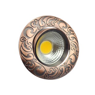 新中式 天花灯红古铜仿古射灯青古铜复古典3W5W7WCOB筒灯LED牛眼灯