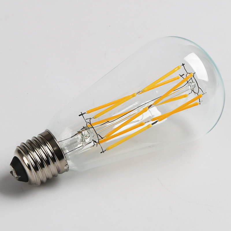 爱迪生led灯泡 E27大螺口 ST64复古仿钨丝灯护眼暖白黄光节能灯