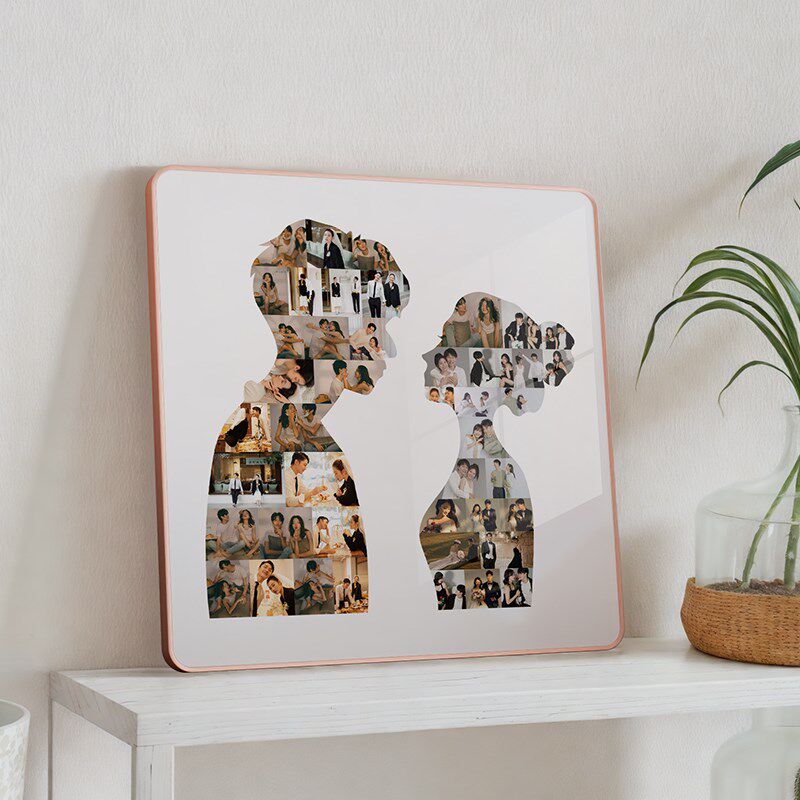 九宫格相框定制照片洗婚纱照做成摆台情侣相片打印加相册像架挂墙