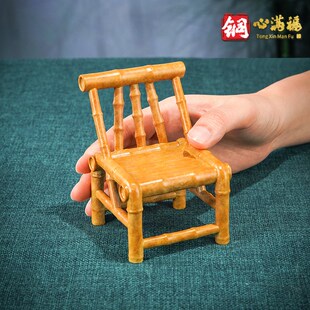 黄铜摆件《稳赢》铜工艺品 家居桌面装饰 送老师 送领导 节日礼物