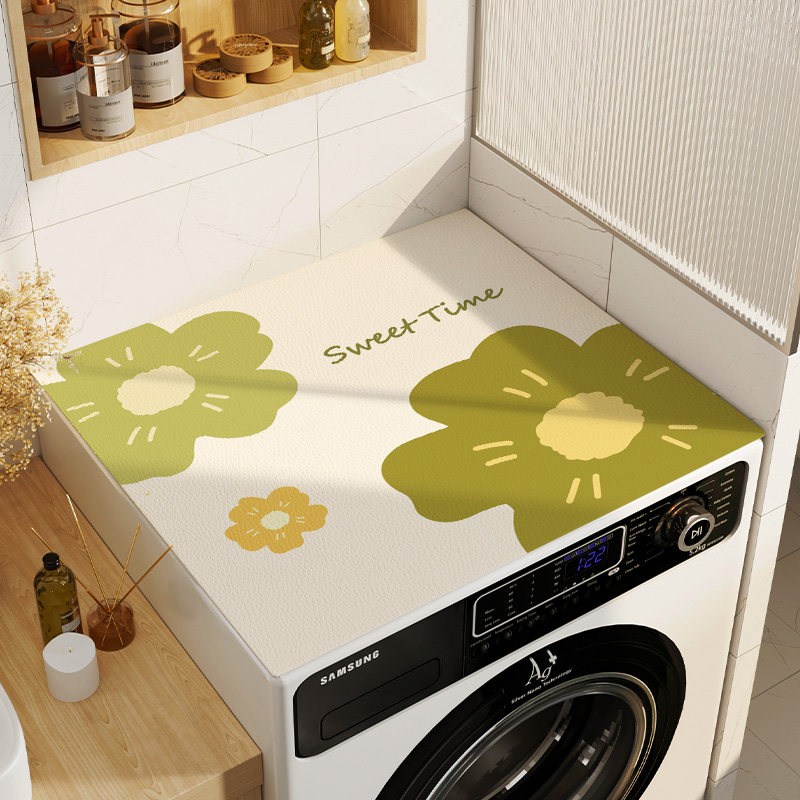 阳台滚筒式洗衣机盖布防尘罩防晒防水防尘罩冰箱台面保护垫子牀头