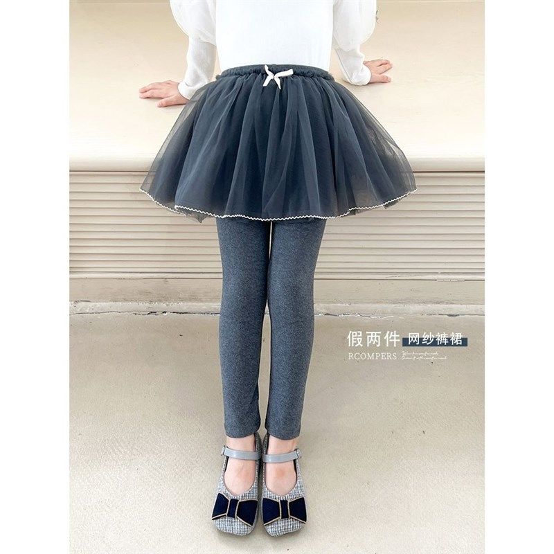 女童打底裤裤裙裙裤假两件薄款秋装2024新款裤子儿童外穿女孩春秋,童装/婴儿装/亲子装,裤子,淘宝优惠券,粉丝福利购,淘宝优惠卷