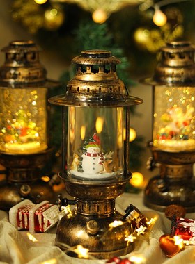 圣诞家居客厅金属摆件创意桌面酒柜装饰品摆件节日礼物房间小摆设