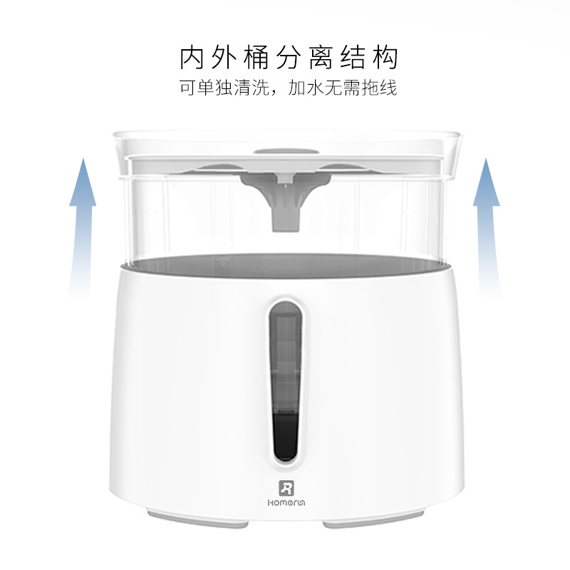 霍曼二代宠物智能饮水机猫咪自动循环喝水器滤芯狗狗用品静音喂水
