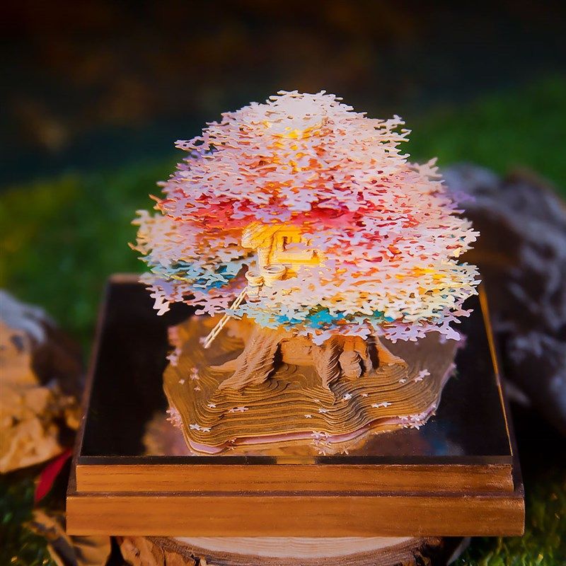 3D立体便签2024日历全景可撕林间树居树屋带灯唯美送男女生日礼物,文具电教/文化用品/商务用品,立体便签/3D纸雕,淘宝优惠券,粉丝福利购,淘宝优惠卷