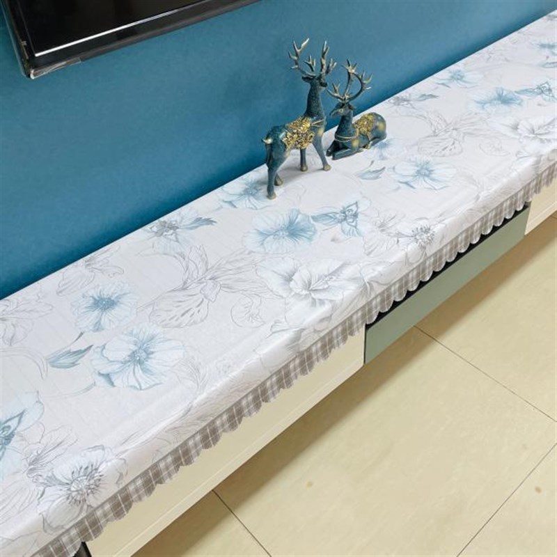 电视柜条几柜防水防油防尘桌布长方形电视机柜鞋柜保护垫长条桌布