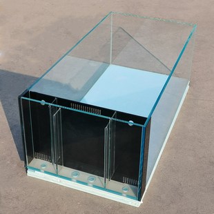 超白鱼缸极窄黑玻侧溢流原生溪流缸底滤吉罗客厅大中小型定制定做