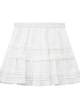 白色蛋糕裙半身裙女夏季大码胖mm梨型身材遮胯a字短裙芭蕾蓬蓬裙