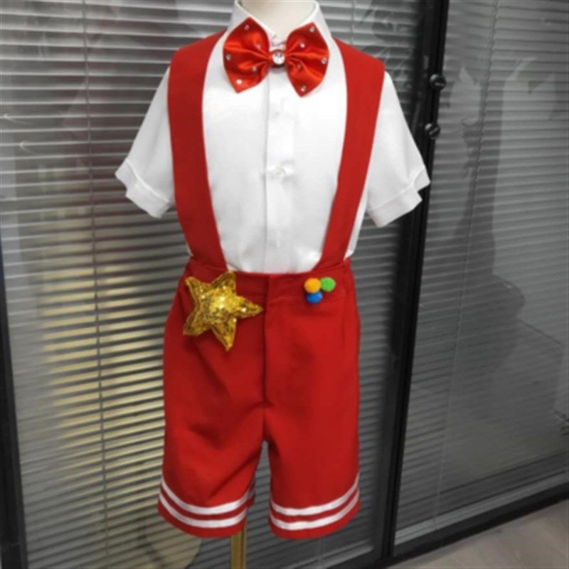 六一儿童闪亮的小红星合唱演出服舞蹈小学生红歌比赛诗歌朗诵服装
