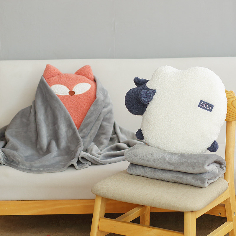 动物抱枕被子办公室午睡枕头车载毯子两用二合一靠枕女生睡觉沙发,居家布艺,抱枕被,淘宝优惠券,粉丝福利购,淘宝优惠卷