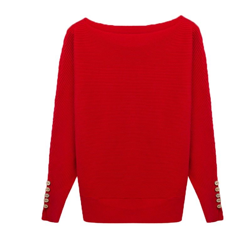 一字领针织上衣女长袖春秋2023新款蝙蝠袖毛衣宽松百搭打底衫薄款,女装/女士精品,毛针织衫,淘宝优惠券,粉丝福利购,淘宝优惠卷