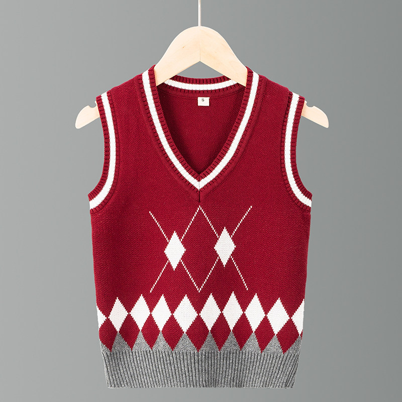 男童开衫全棉2023春秋新款儿童加厚毛衣中大童春秋装女童针织线衣