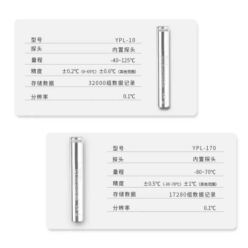 宇问YPL-10高精度超低温干冰温度计实验室密封式耐高温温度记录仪