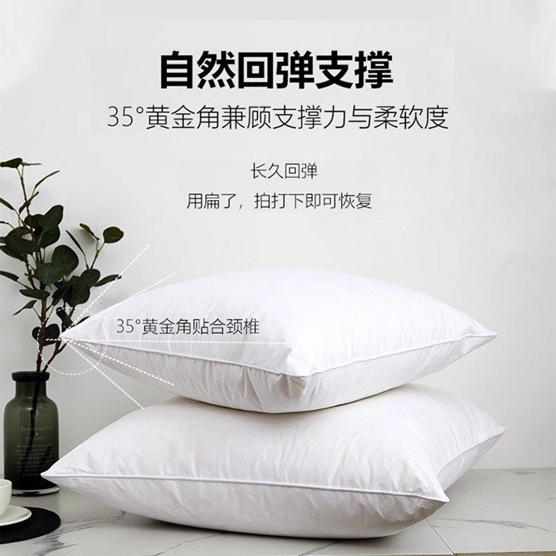 鹅毛羽绒抱枕芯靠垫芯羽毛抱枕芯酒店沙发靠背腰垫办公室大靠枕