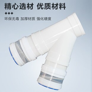 160mm斜三通双止逆阀厨房油烟机排烟160PVC/150/160/170/180软管