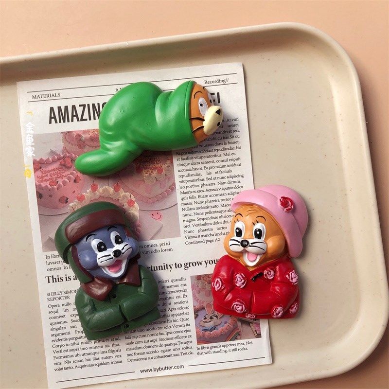 可爱卡通动漫猫和老鼠冰箱贴 磁贴创意奶酪美式动画片装饰贴磁铁,家居饰品,冰箱贴,淘宝优惠券,粉丝福利购,淘宝优惠卷