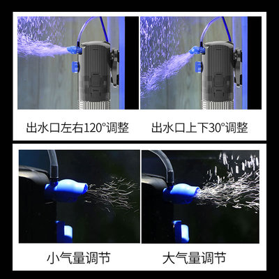 森森鱼缸过滤器内置三合一净水循环系统静音小型免换水过滤循环泵
