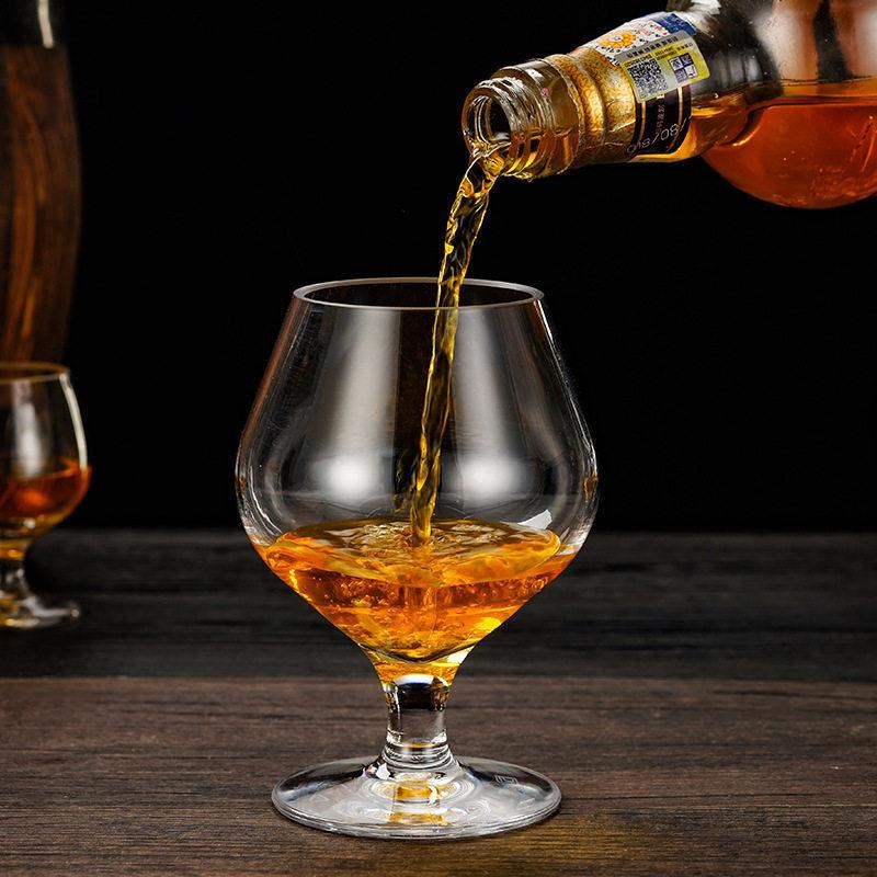 亚克力洋酒白兰地杯PC矮脚红酒杯家用塑料洋酒葡萄酒杯威士忌酒杯