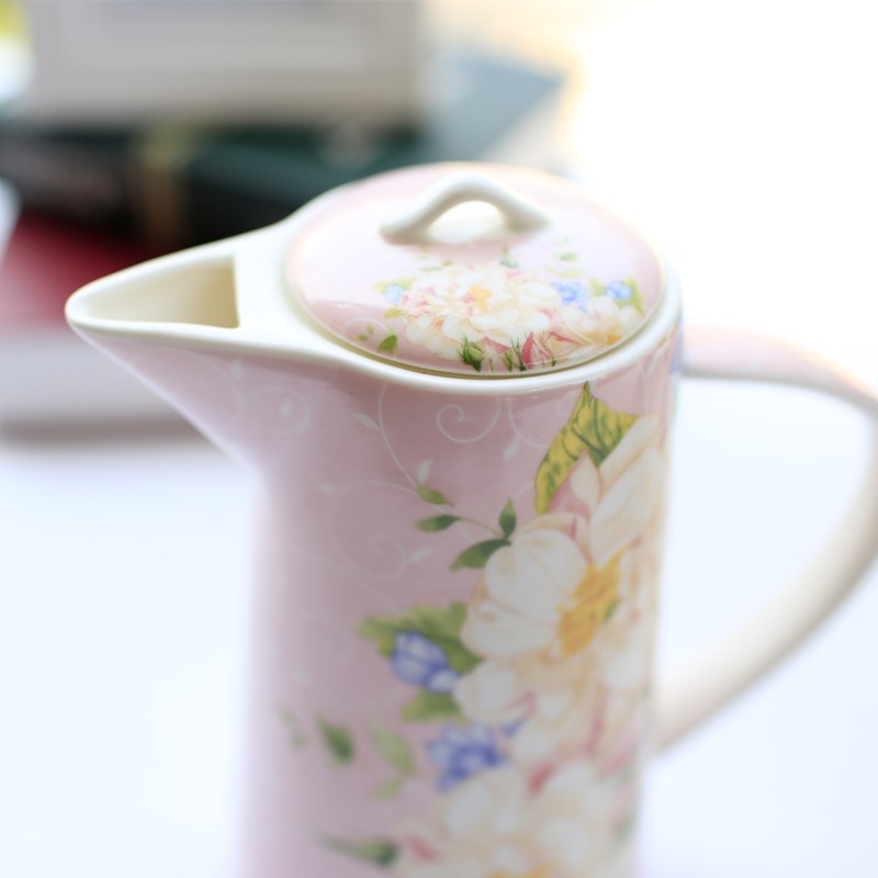 冷水壶 套装家用骨瓷耐热茶壶陶瓷杯具水具套装凉水壶