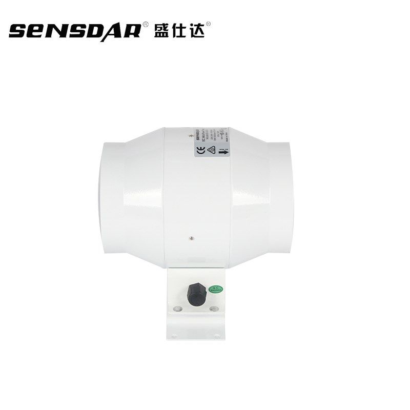 EC变频管道风机强力静音排气扇4寸100mm口径110v抽风机可无极调速
