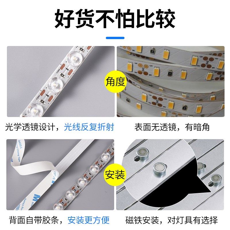 办公灯led替换灯条长条灯芯改装灯板光源1.2米方通灯改造软灯带,家装灯饰光源,LED球泡灯,淘宝优惠券,粉丝福利购,淘宝优惠卷