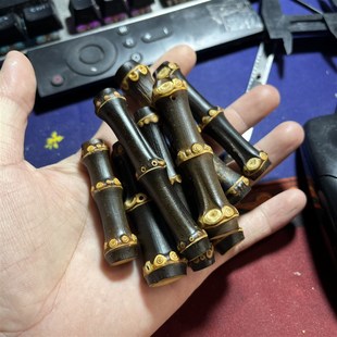 远山工紫竹根配饰紫竹根钥匙扣玉竹手把件包挂拉链头个性竹子配置