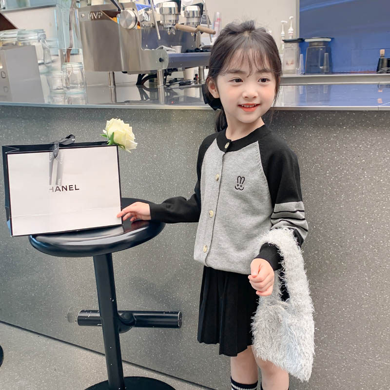 女童连衣裙秋装2023新款洋气儿童春秋款网红裙子女孩百褶裙两件套