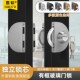 有框玻璃门锁移门推拉门锁木门钢化玻璃门钩锁半圆双开门单开门锁