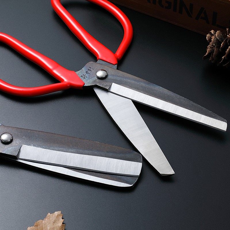 汪吾铨剪刀工业剪特大号皮革剪毛毯剪子皮料剪工业平头一体大剪刀