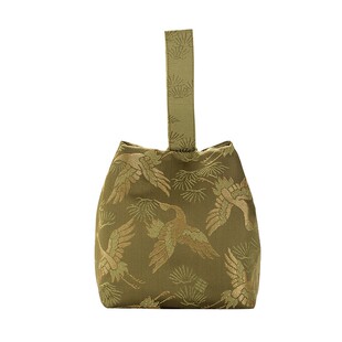 归云居 织锦松鹤壶袋 中式复古杯袋主人杯知舍布艺旅行茶具收纳袋