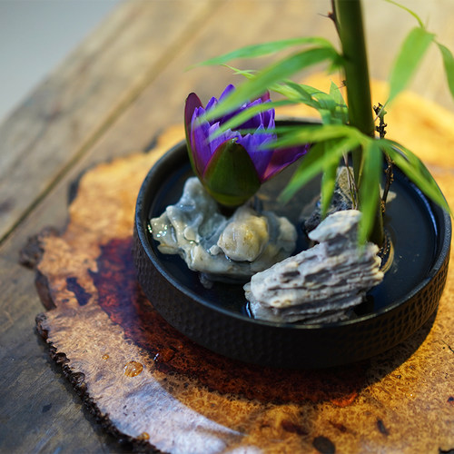 瘿瘤木头底座檀木风化原木实木花器茶具摆件底盘茶盘干泡台