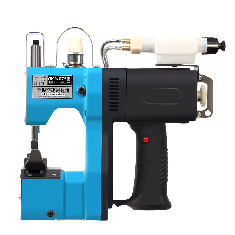 石页牌自动加油缝包机 电动封包机手提式小型全自动 编织袋封口机