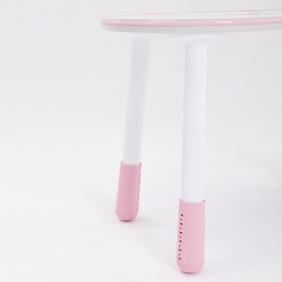 nanx儿童花生桌增高腿方桌升降学习阅读桌粉绿蓝红米色可调节桌腿