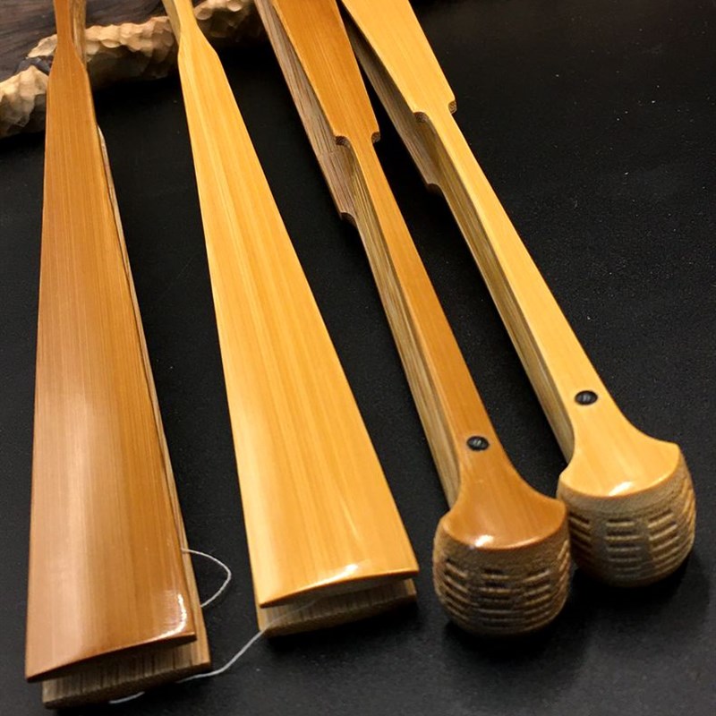 四宝斋95寸10寸玉竹折扇文玩宣纸空白扇子收藏水磨扇古装道具古风