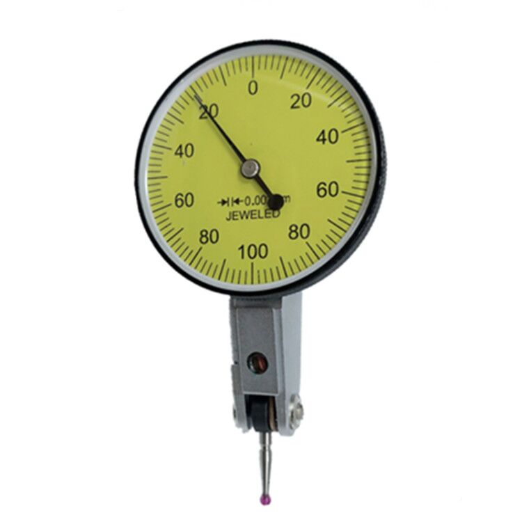 杠杆百分表0-0.8mm小校表较表仔防震防水红宝石表针磁力表座靠表