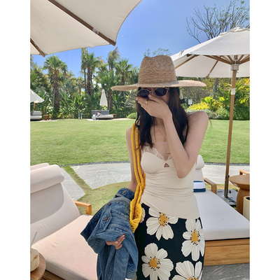 AloneSavor龙喜儿 设计感蕾丝拼接吊带女W255