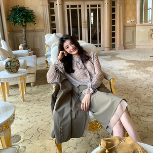 Savor龙喜儿 印花飘带设计感觉小衫 新款 薄款 Z704 女士衬衫 Alone