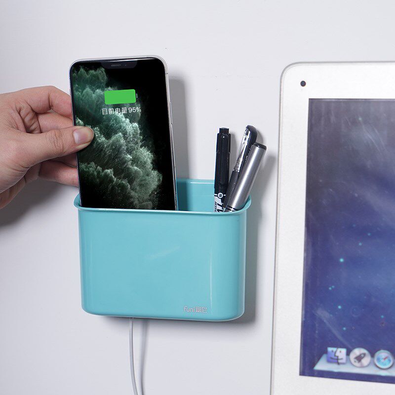 富尼可挂可吸式大容量磁性笔筒背胶贴墙壁挂笔盒多功能收纳盒黑白,文具电教/文化用品/商务用品,笔筒,淘宝优惠券,粉丝福利购,淘宝优惠卷