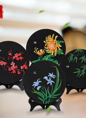 活性炭雕工艺品218梅兰竹菊乔迁礼品摆件生日礼物家居装饰品摆设