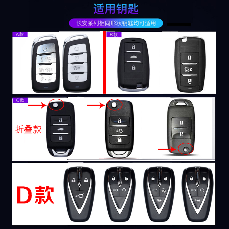 长安cs75钥匙套2020款个性 高档全包14/16/17/18款金属遥控锁匙包