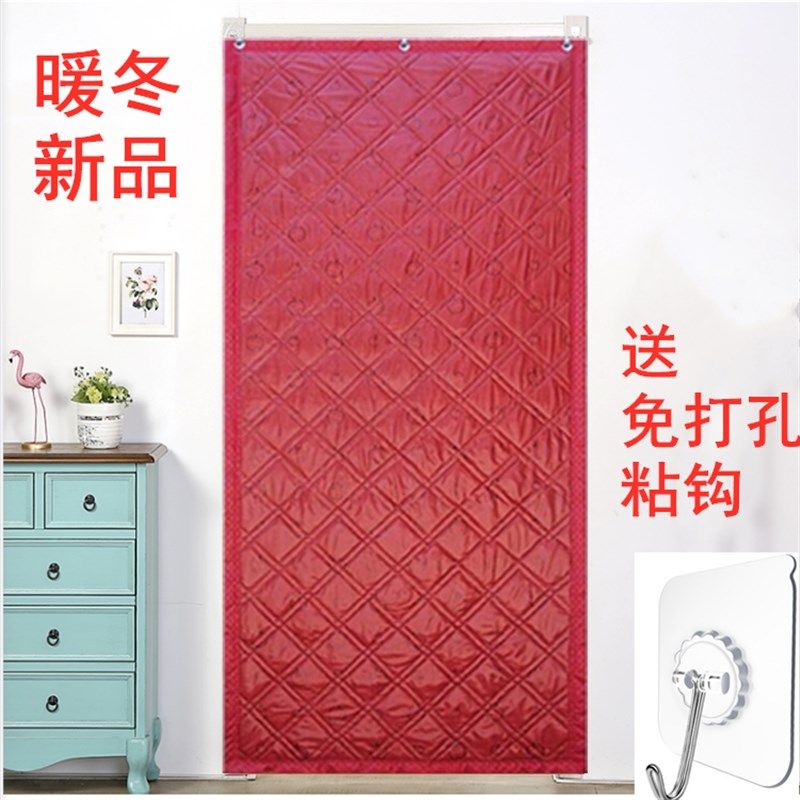 免打孔加厚棉门帘冬季农村空调保温保暖隔音防寒家用隔断宿舍帘子,居家布艺,门帘,淘宝优惠券,粉丝福利购,淘宝优惠卷