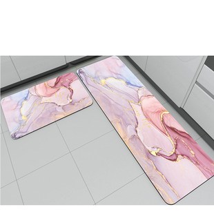 厨房地垫吸水防油防滑硅藻泥脚垫长条防水耐脏地毯免洗可擦进门垫