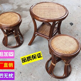 藤编鼓凳 腰鼓凳 蛮腰小藤椅 小凳子 矮凳 换鞋凳 酒店餐厅凳子