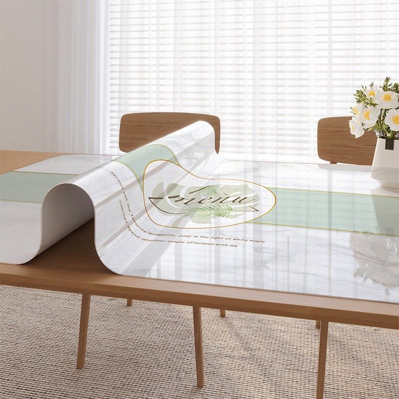 pvc餐桌垫免洗防油防水防烫桌布轻奢高级感茶几桌垫软玻璃桌面垫,居家布艺,桌布,淘宝优惠券,粉丝福利购,淘宝优惠卷