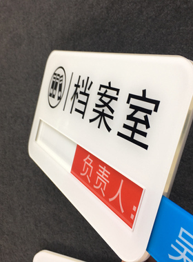 会议室门牌科室牌可手写会议中空闲中状态切换牌预约时间更改定制