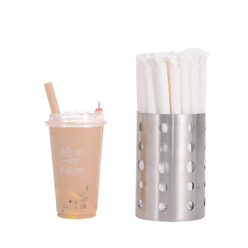 一次性环保纸质奶茶吸管独立包装可降解波霸珍珠奶茶网红大吸管粗