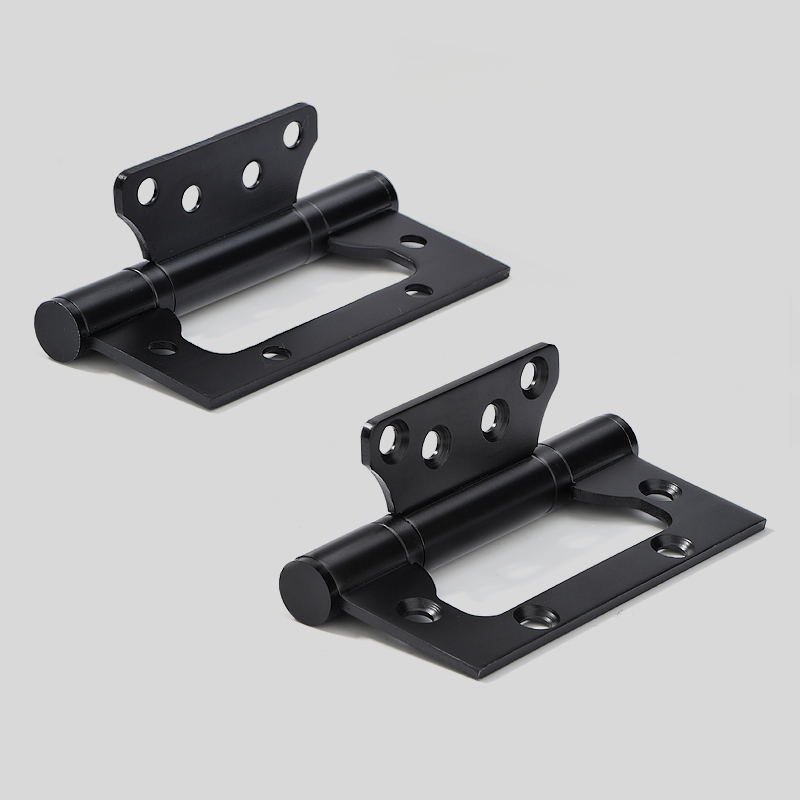 嘉森堡不锈钢免开槽子母合页静音加厚3.0mm铰链4寸15轴承黑色折页