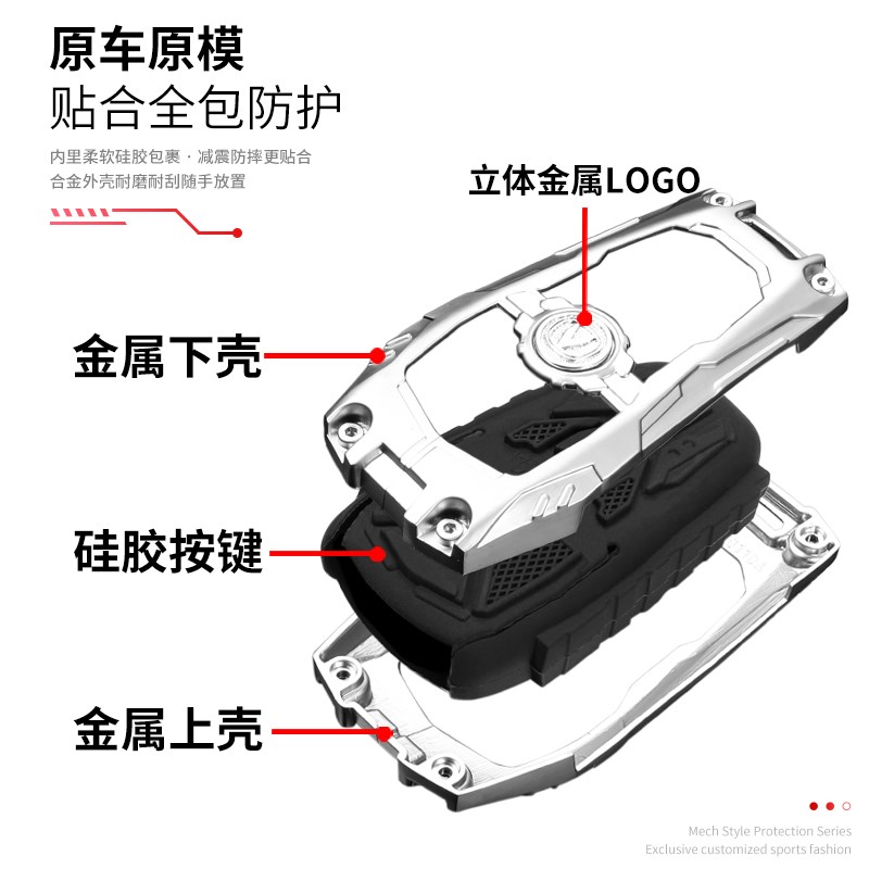 长安cs75plus钥匙套逸动cs55欧尚z6汽车cs35壳uinv包unit扣x5plus